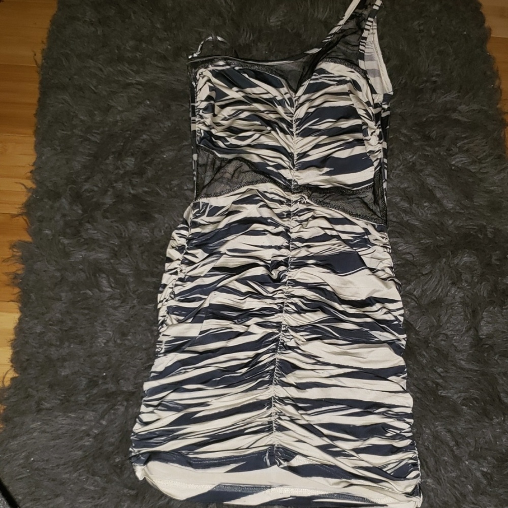 One shoulder dress mini